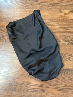 Zara Black Satin Tank Top